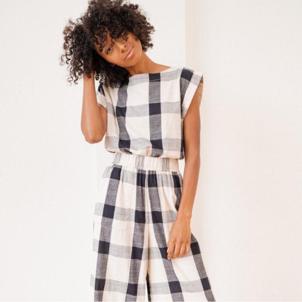 Tribe Alive Monochrome Striped Top